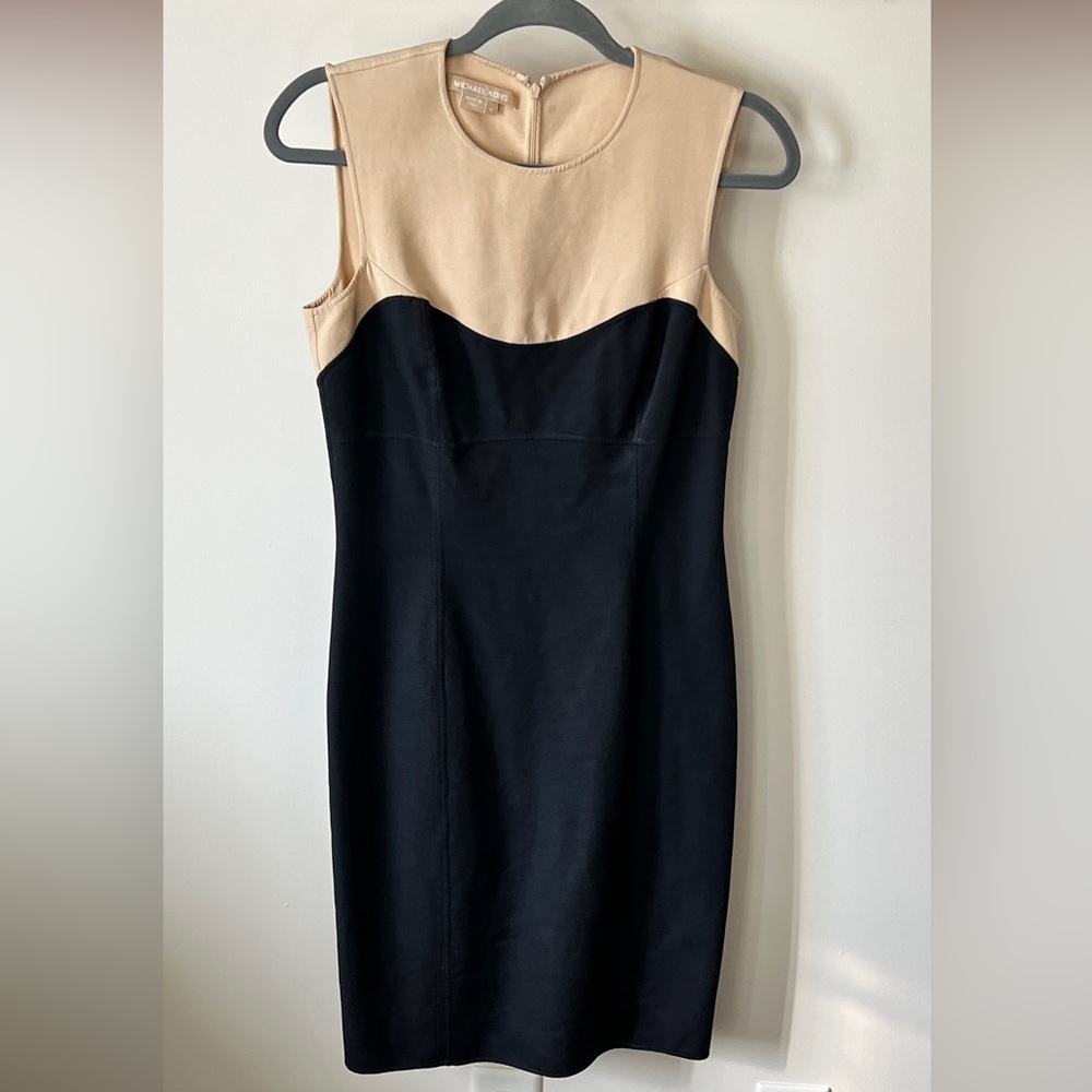 Michael Kors black and tan dress